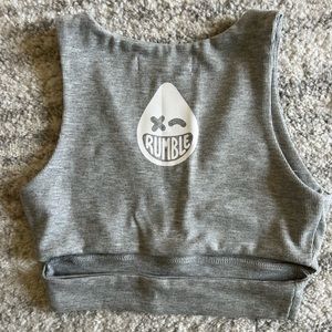 Rumble Boxing x Joah Brown - Light Gray - S/M - brand new - no tags sports bra